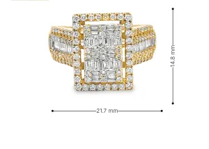 10K Gold 0.96 CTW Diamond Ladies Ring