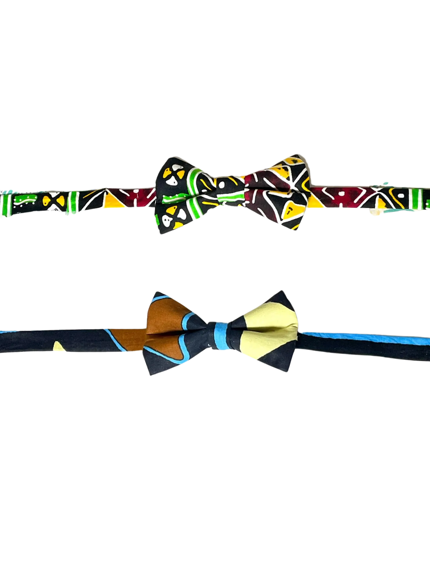 African Print Bow Tie with Pocket Square