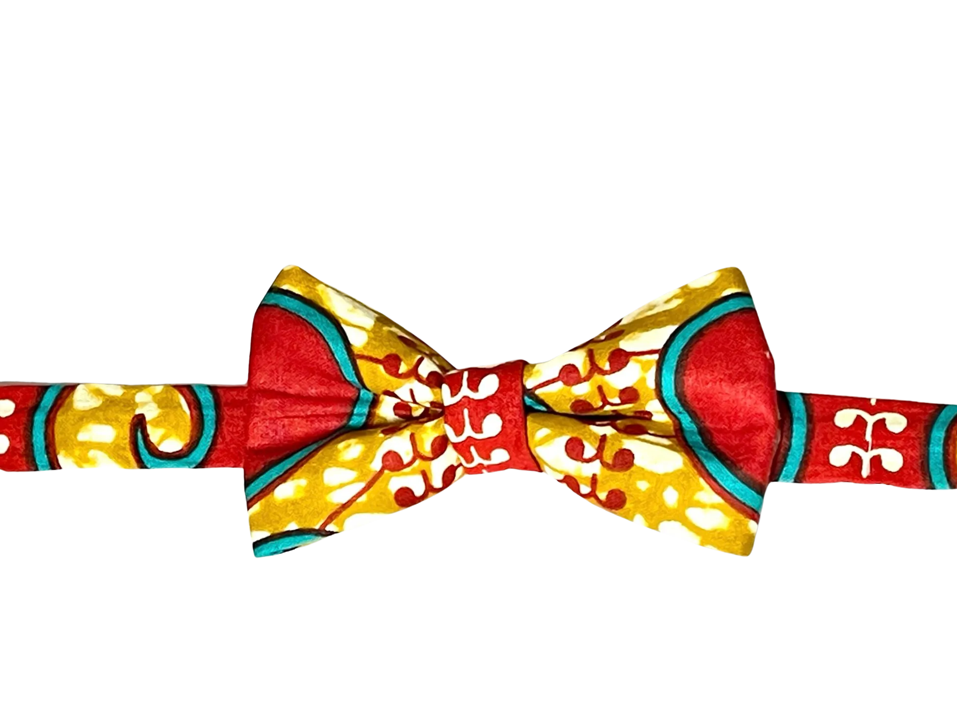 African Print Bow Tie with Pocket Square