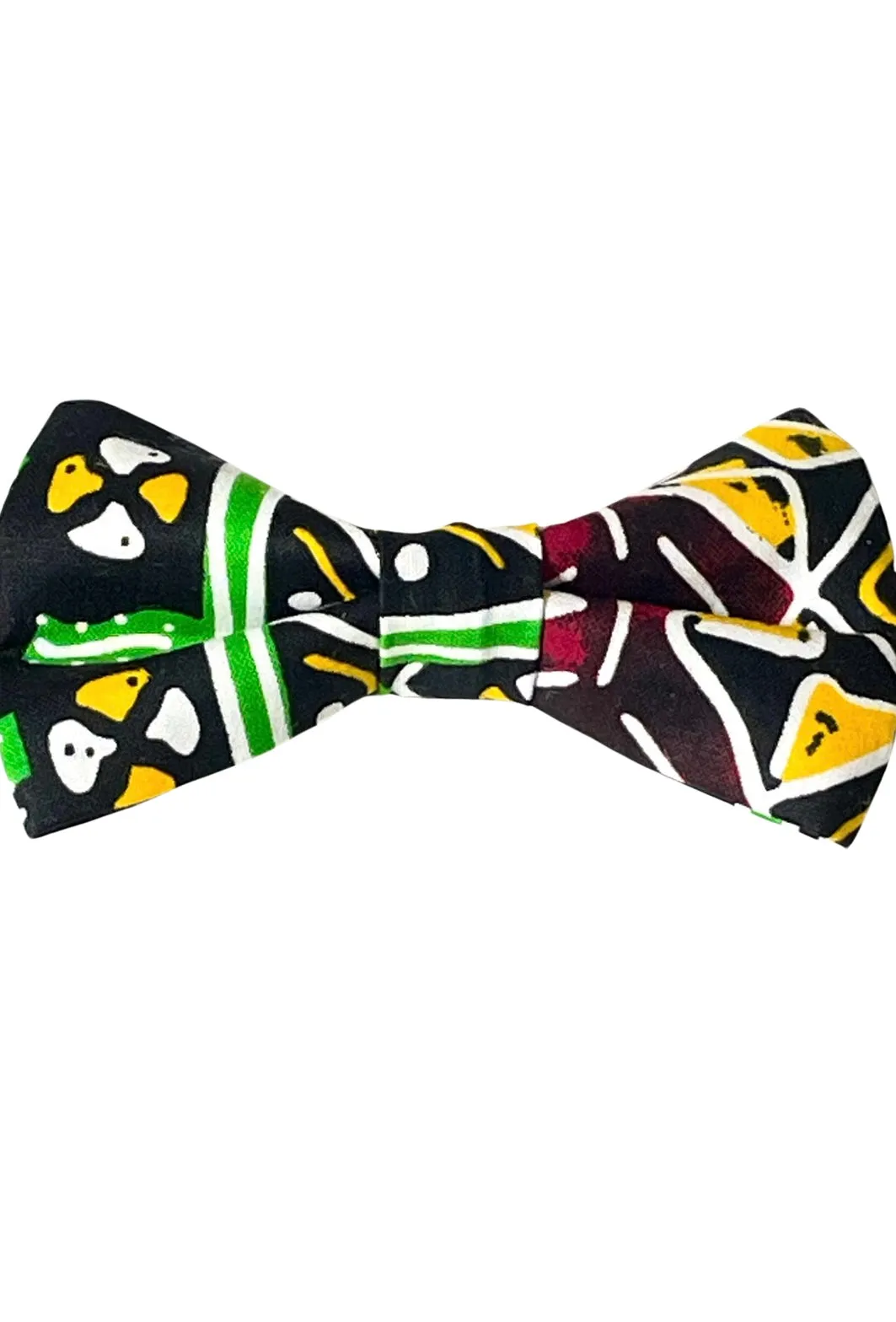 African Print Bow Tie with Pocket Square