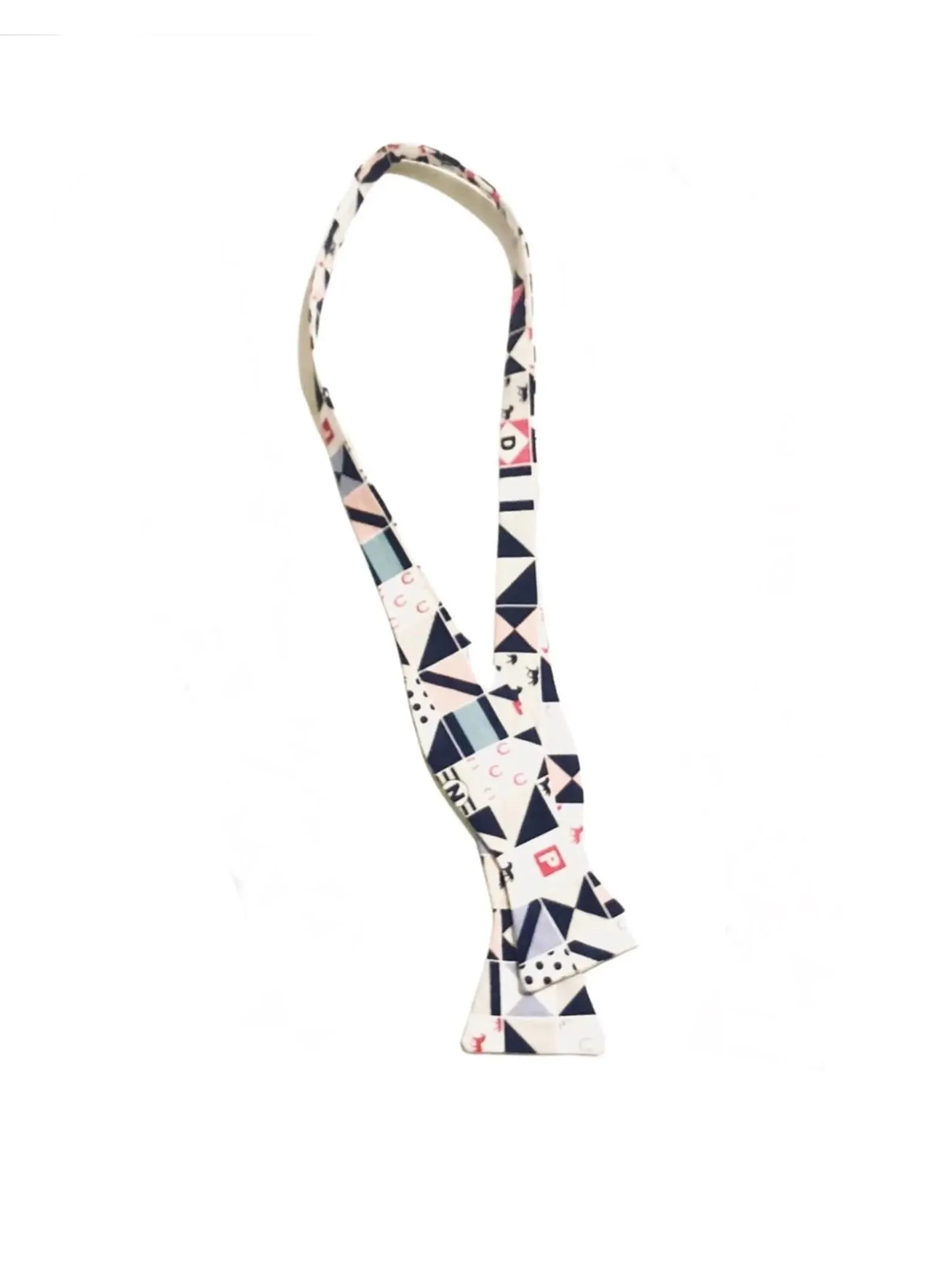 Blue Derby Day Horses Self Tie Bow Tie