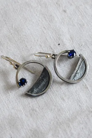 Bob Wyber silver   Sapphire earrings
