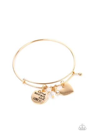 Come What May and Love It - Gold Bracelet Come What May and Love It - Gold Bracelet