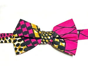 Fuschia Swirls African Print Bow Tie Fuschia Swirls African Print Bow Tie