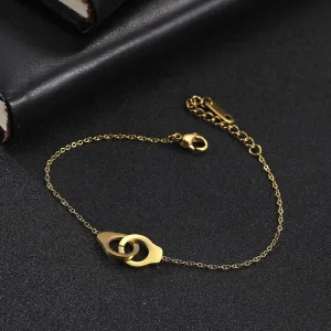 Handcuff Bracelets on Hand