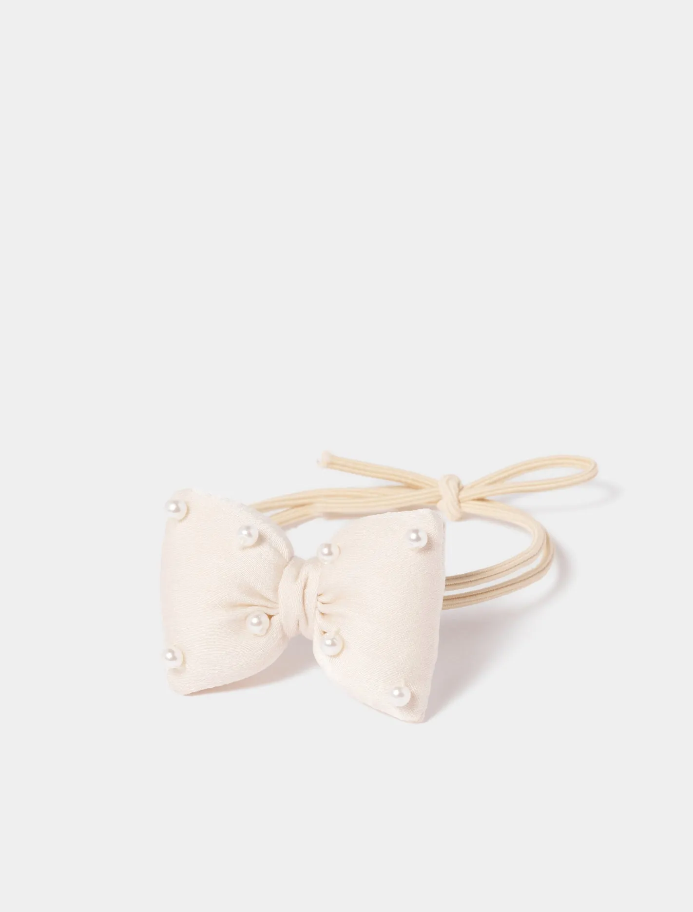 Lana Pearl Bow Hair Tie