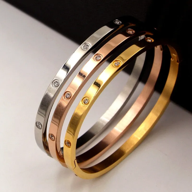 Lovers Bracelets Woman Bracelets Stainless Steel Bangles