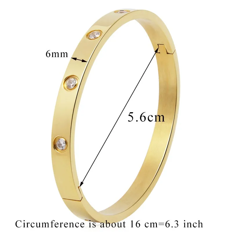 Lovers Bracelets Woman Bracelets Stainless Steel Bangles