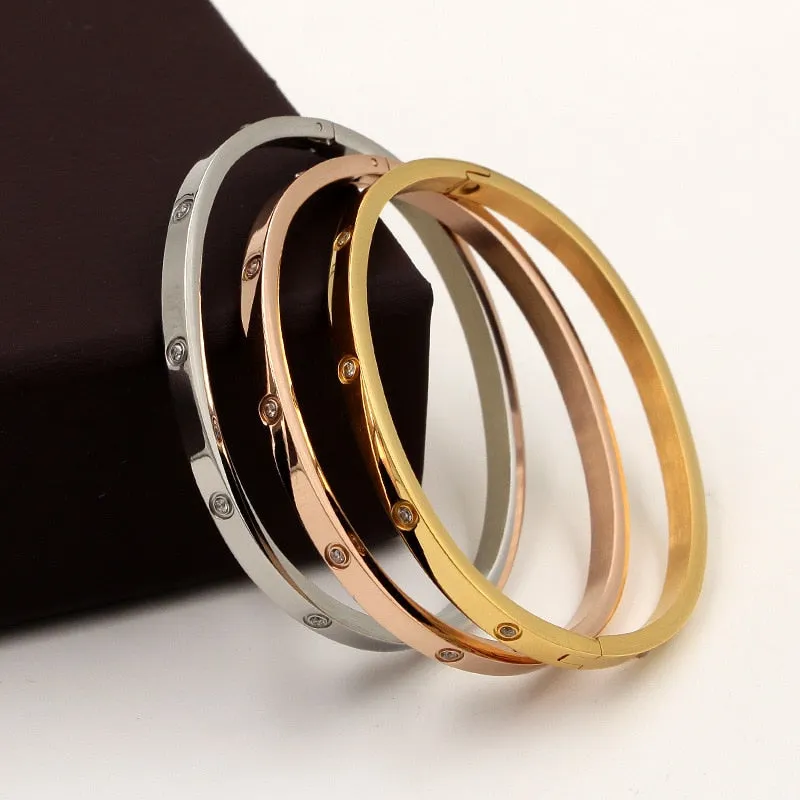 Lovers Bracelets Woman Bracelets Stainless Steel Bangles