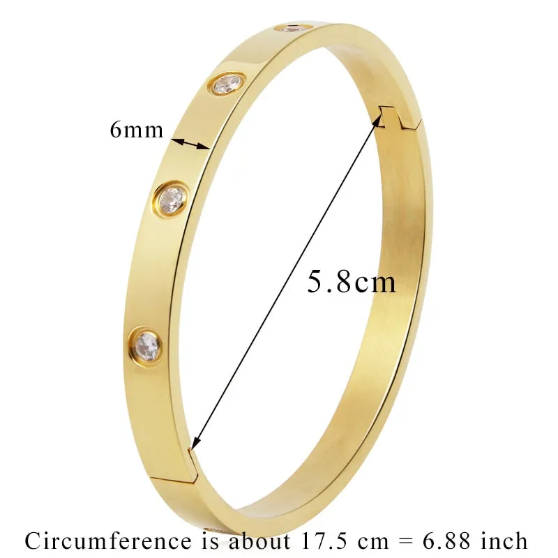 Lovers Bracelets Woman Bracelets Stainless Steel Bangles