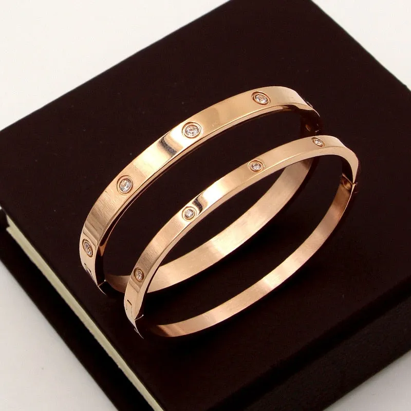 Lovers Bracelets Woman Bracelets Stainless Steel Bangles