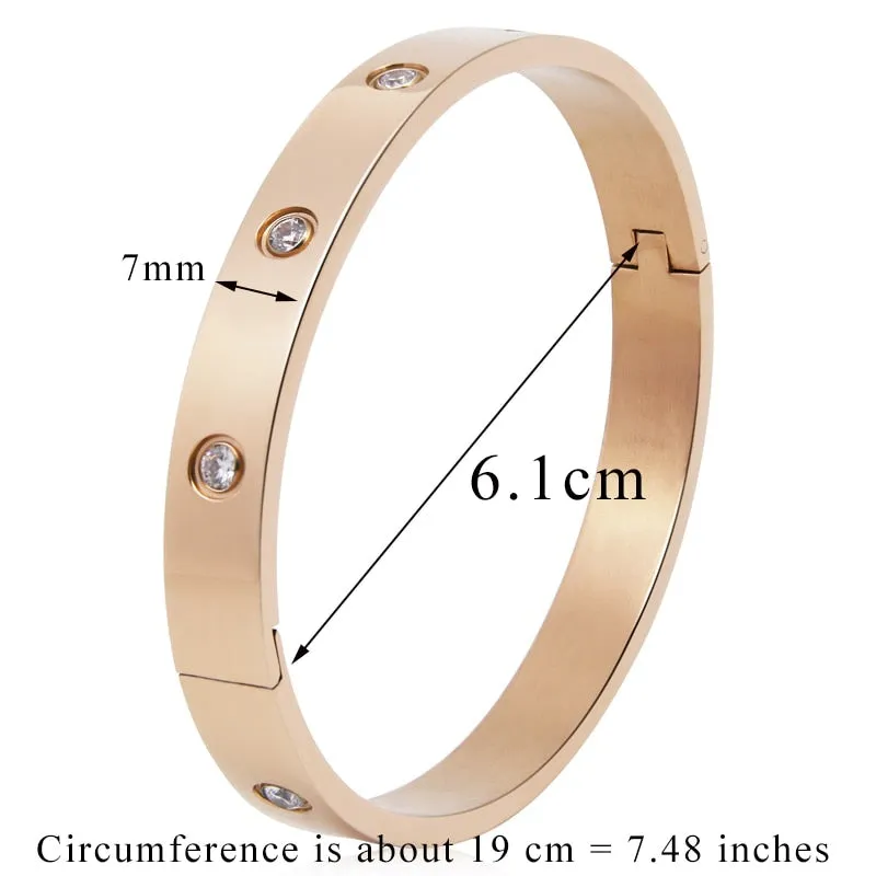 Lovers Bracelets Woman Bracelets Stainless Steel Bangles