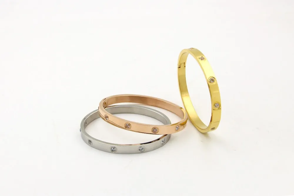 Lovers Bracelets Woman Bracelets Stainless Steel Bangles