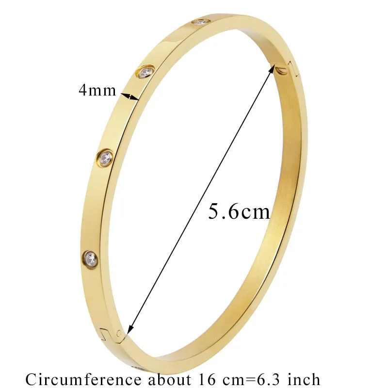 Lovers Bracelets Woman Bracelets Stainless Steel Bangles