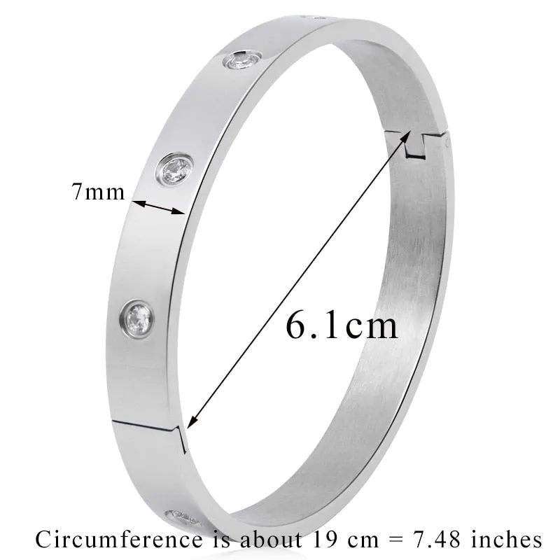 Lovers Bracelets Woman Bracelets Stainless Steel Bangles