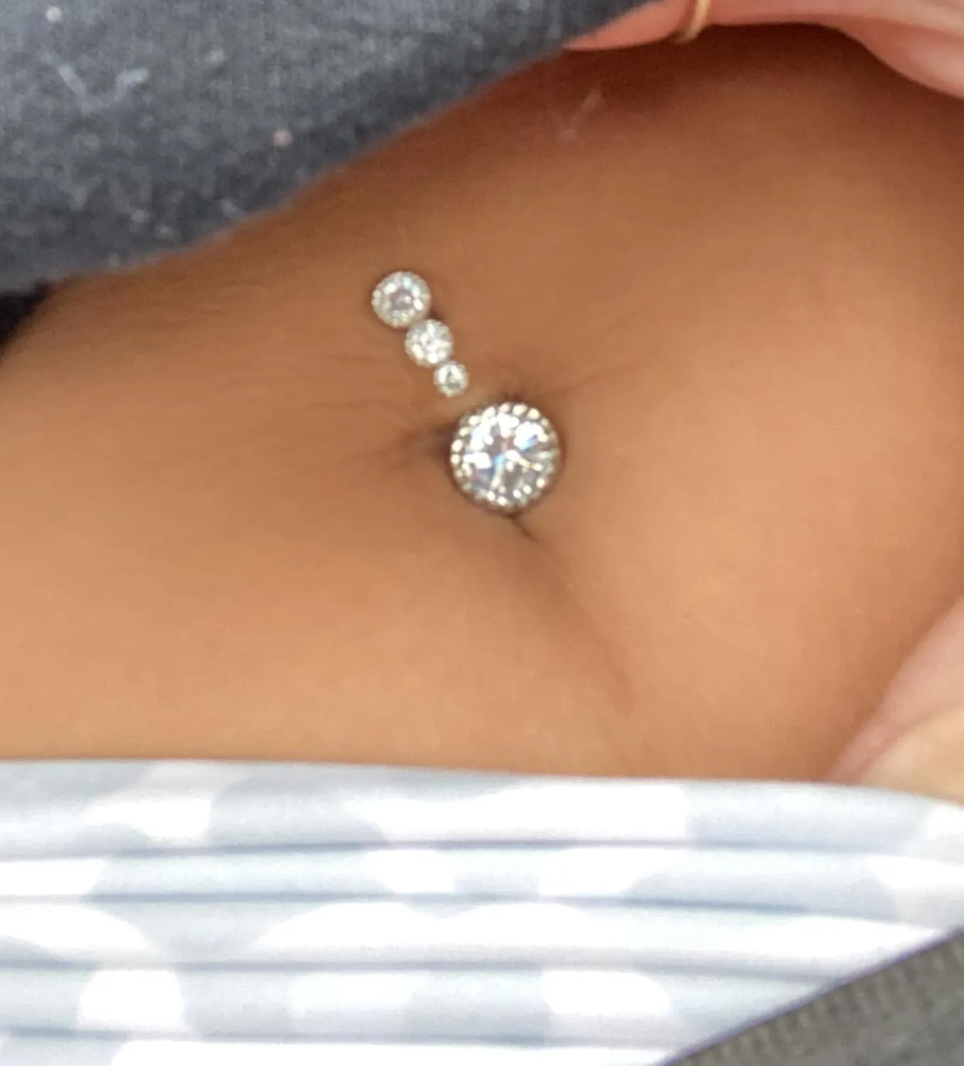 MODRSA Belly Button Ring Surgical Steel Belly Rings for Women Hypoallergenic Belly Button Rings Clicker Belly Button Ring Belly Piercing Silver Rose Gold Pink Black Navel Rings for Women