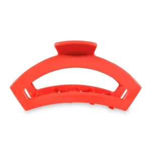 Open Coral Teletie Hair Clip