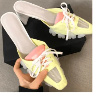 Women's high heel slippers